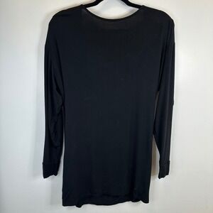 Wilfred Free‎ Wrap Back Long Sleeve Tunic Top Black Size S